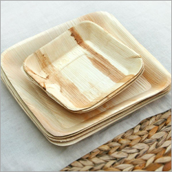 Areca Leaf Plates - Varying Sizes, Light Brown | Eco-Friendly, Biodegradable, Durable, Lightweight, Compostable