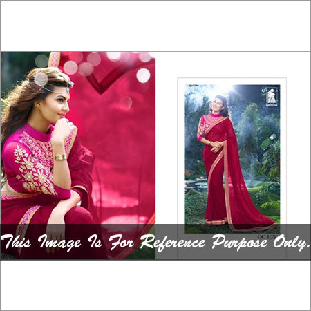 Maroon Designer Saree