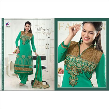 Elegant Green Party Wear Suit