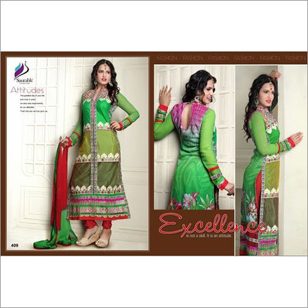Multi Green Designer Suit