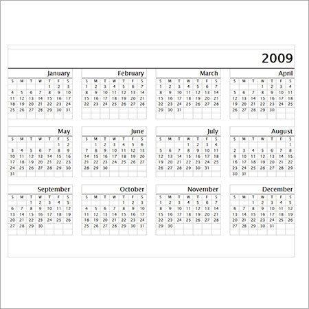 Promotional Calendar