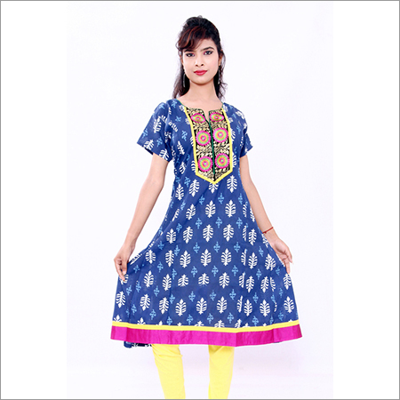 Blue Attractive Kurti