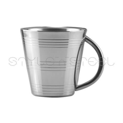 Double Wall Ribbed Coffee Mug
