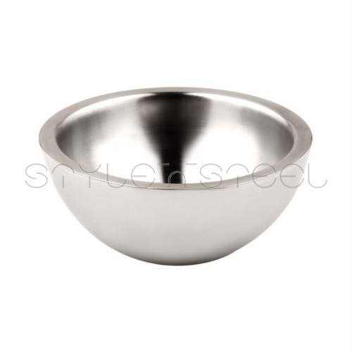 Double Wall Bowl - Stainless Steel, 250-500ml, 100-150mm Diameter | Double Walled, Insulated, Durable, Food Safe