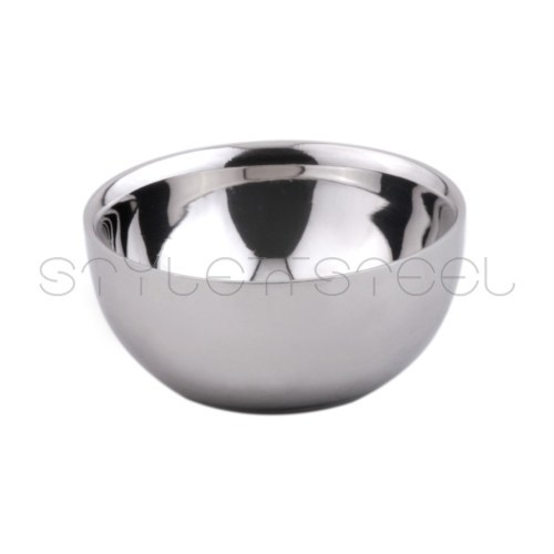 Double Wall Bowl - Stainless Steel, 100-500ml | Double Walled, Insulated, Polished Finish, LFGB SGS Certified