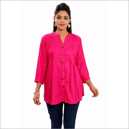 Rayon Dyed Fabric Cotton Kurti