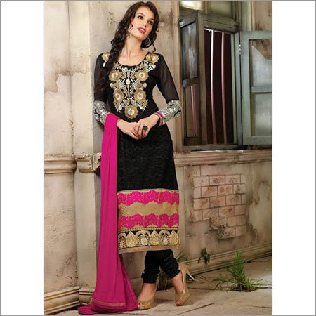 Black Churidhar Suit