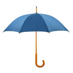 Umbrella - Polyester 42 Inches Diameter Blue | Water Resistant Durable Windproof Lightweight Easy to Carry