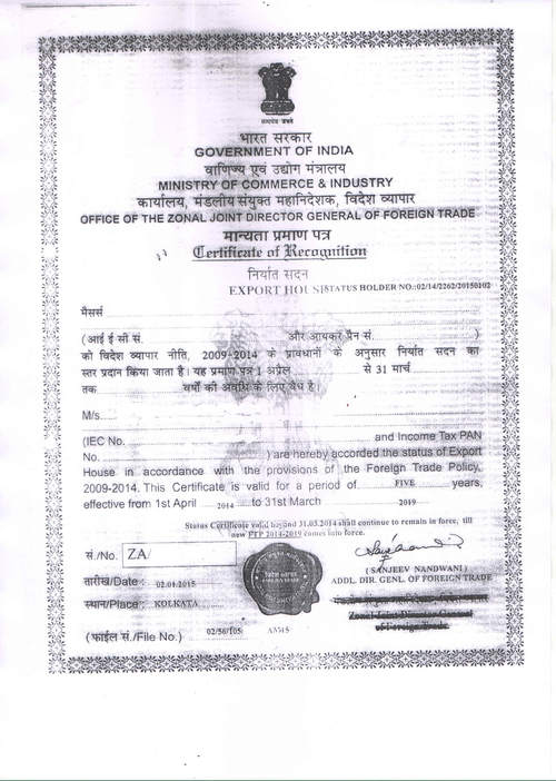 Status Holder Certification