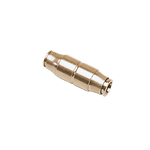 3206 - Equal Diameter Tube Connector, Push-In Fitting | Full Airflow, Lightweight, Sturdy, Fast Assembly, Manual Disconnection