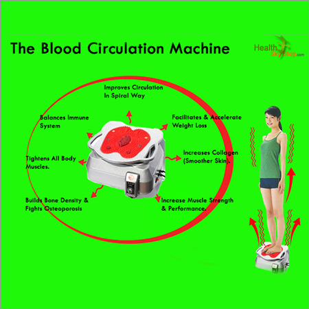 Blood Circulation Machine - ABS Plastic 30x25x15 cm 5 kg | Easy to Use Improved Circulation Pain Relief Portable Relaxation Therapeutic Impulses