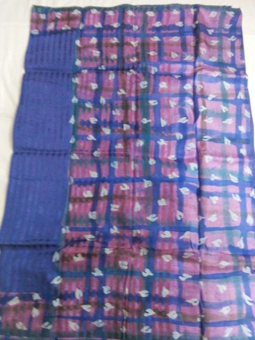 Matka Saree - Silk 5.5 Yards Blue | Soft Texture, Handloom Weave, Lightweight, Elegant Drape