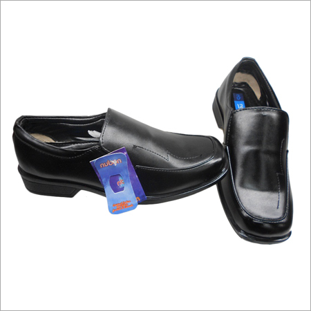 Mens Leather Formal Shoes - Leather, Various Sizes, Black | Slip-On Closure, Elegant Design, Durable Construction, Long-Lasting Comfort, Non-Abrasive Sole