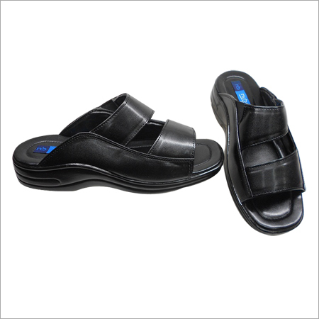 Leather Slippers - Leather, Multiple Sizes, Black | Anti-Skid, Comfortable, Durable, Lightweight, Stylish Design