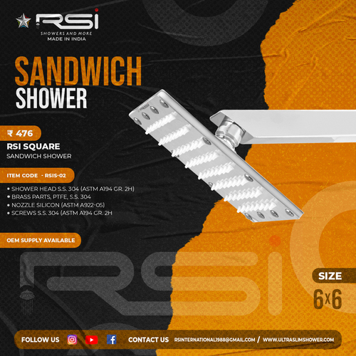 Square Sandwich Shower