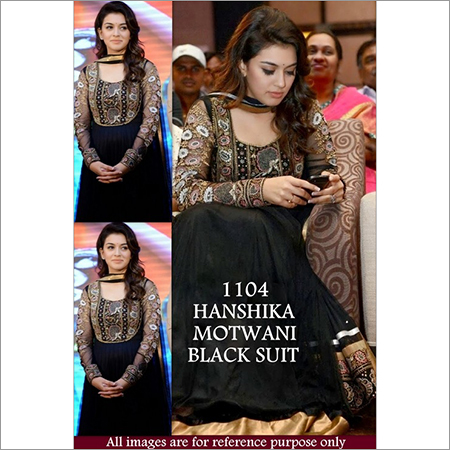 Bollywood replica Hanshika Party Wear Black Suit