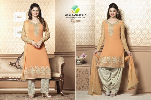 EMBROIDERED WORK PATIYALA SUITS