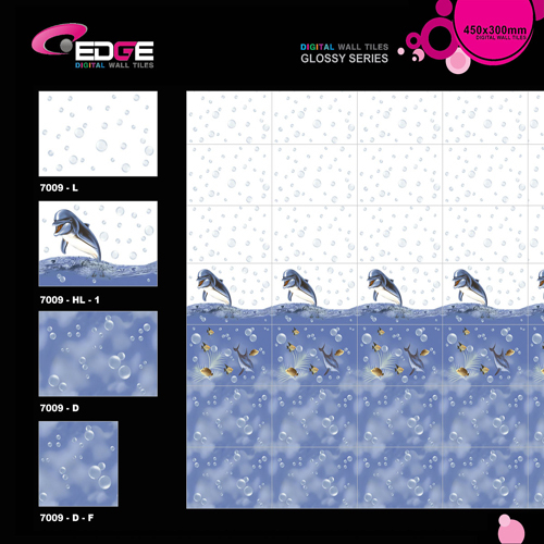 Ceramic Glazed Mosaic Marblel Tiles