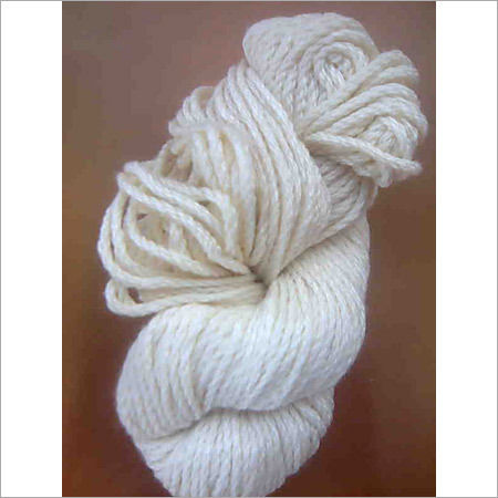 White Blended Silk Yarn