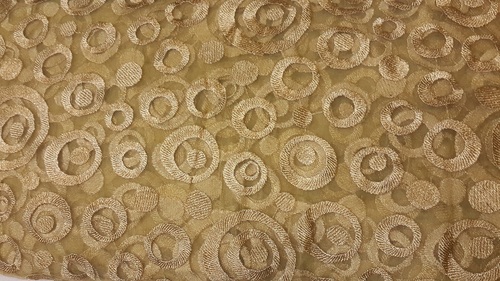 Gold jari net embroidery ring wala