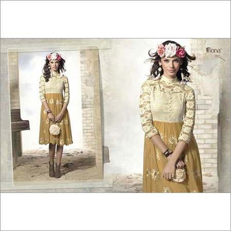 Georgette Embroidery Kurti