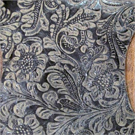 Flower Printed Finished Leather