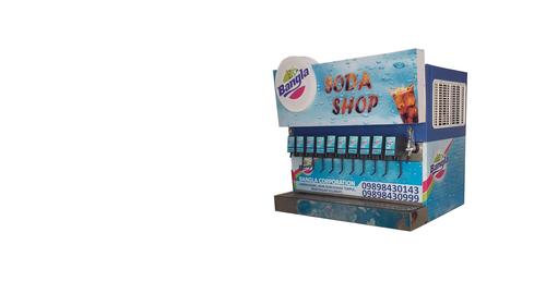 10+2 Soda Machine - Stainless Steel, 762 x 965.2 x 939.8 mm | 625 Liters Capacity, 1 Year Warranty, Full Lighting Show