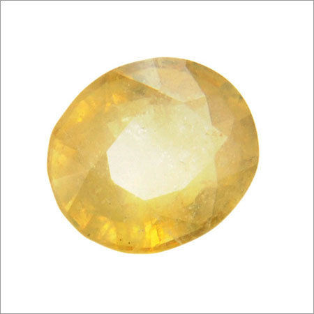 Yellow Sapphire Oval Faceted 4.50 Carat Pukhraj Gemstone