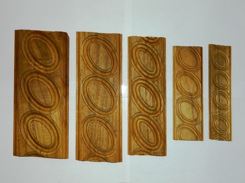 Solid Wood Boards Pentograph Moulding - Oval Tilted Design