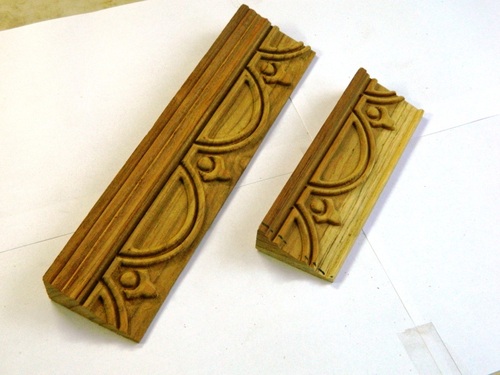 Solid Wood Boards Pentograph Cornice - Necklace Design