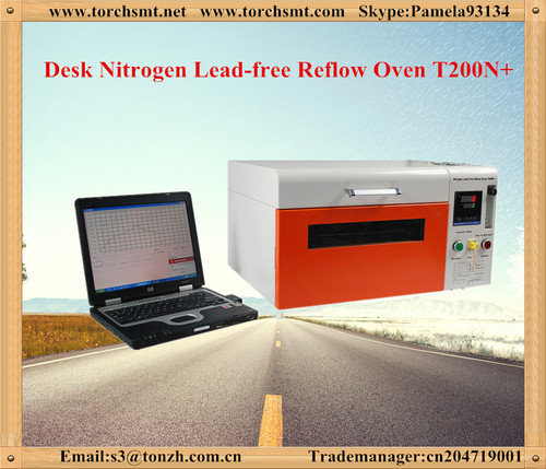 Lead free reflow oven with temperature testing T200N+ in electric industry