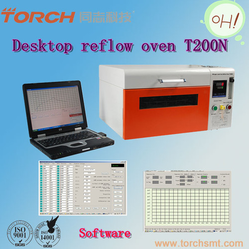 Desktype mimi nitrogen lead-free reflow oven T200N in electric industry