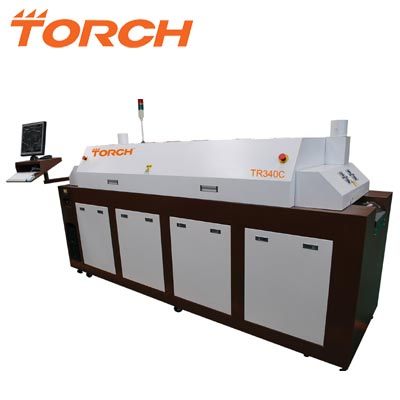 Full hot air lead-free reflow Oven with 4 heating-zones TR340C