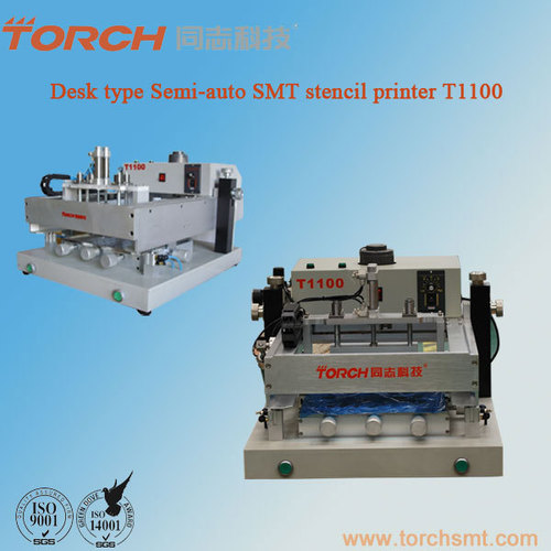 Bench-top high accuracy solder paste semiautomatic printing machine T1100