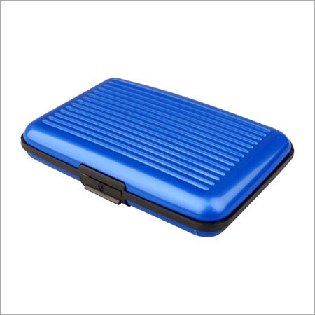 Blue Aluminium Wallet
