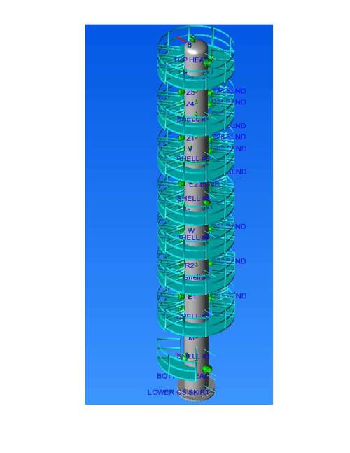 Tall Column With platform Design