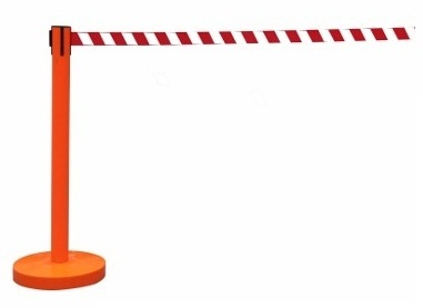 Retractable Queue Barrier