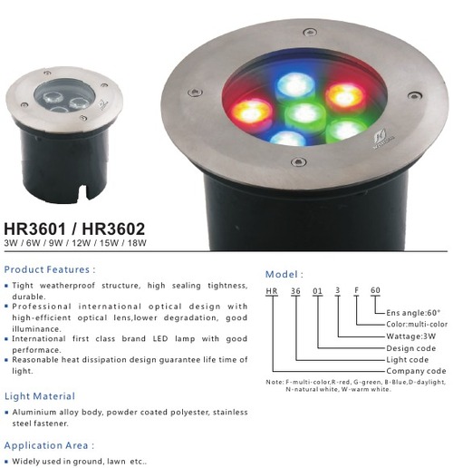 LED UNDERGROUND LIGHTS FEATURES