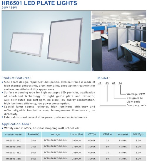 LED PLATE LIGHTS FEATURES