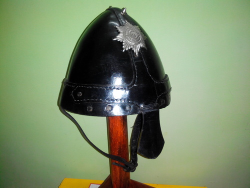 Leather Norman helmet