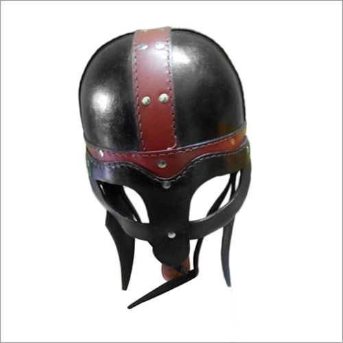 Leather Viking helmet