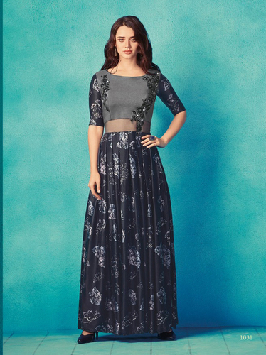 long gown style kurti