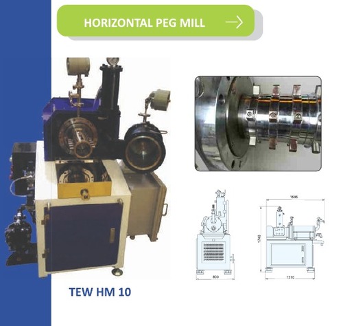 Horizontal Bead Mill Peg Type for Digital inks