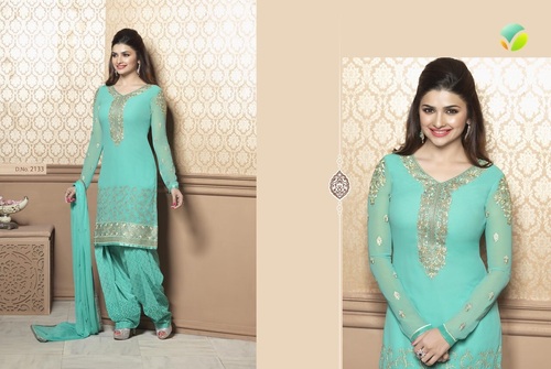 Semi Stitched Salwar Suit