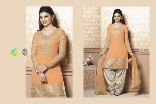 Semi Stitched Salwar Suit