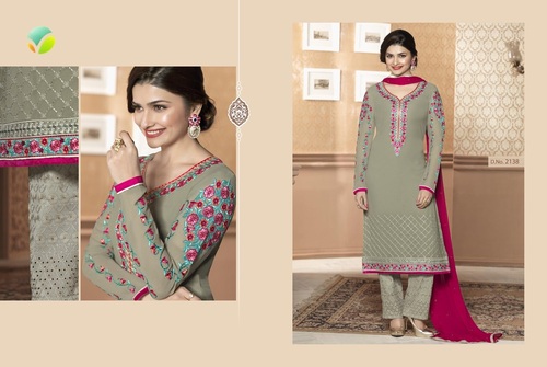 Semi Stitched Salwar Suit