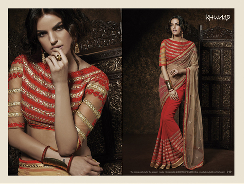 COLOURFUL DESIGNER PARTY WEAR SAREES