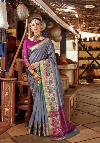 Multicolour Sethnic Wholesale Banarasi Weaving Silk Saree 39002 Online Dealer