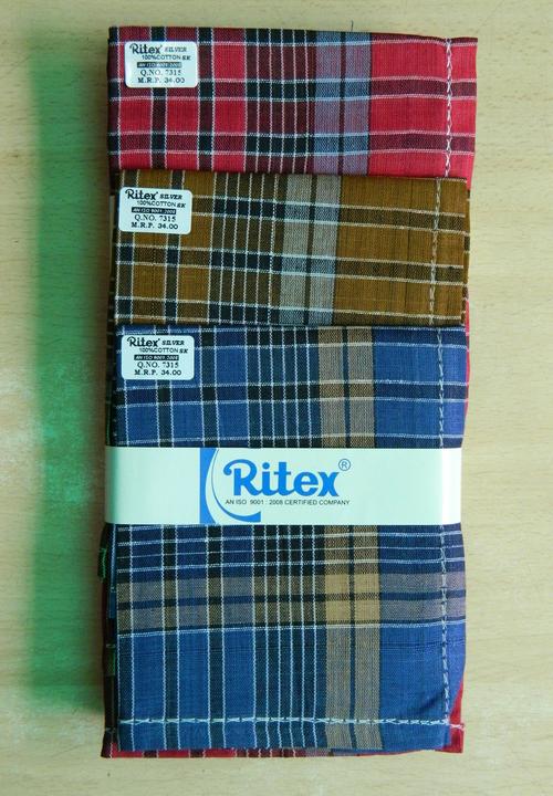 Ritex 100% Cotton Handkerchiefs - 10 Pcs. Box