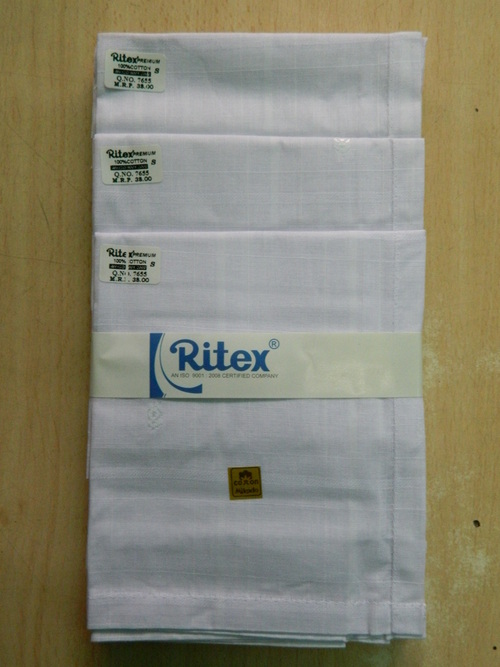 Ritex 100% Cotton Handkerchiefs - 10 Pcs. Box